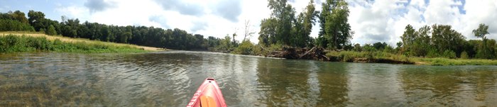 The Illinois River from a kayak